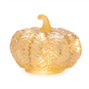 LED Pumpkin (Set of 3) 4"H, 4.75"H, 5"H Glass 3 AA Batteries Not Included