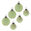 Ball Ornament (Set of 6) 3"D, 4"D Glass