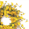 Daisy Wreath 23"D Polyester
