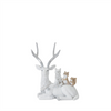 Winter Deer with Woodland Friends Figurine (Set of 2)