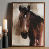 Horse Canvas 23.75"L x 31.5"H Canvas/Wood
