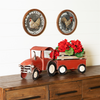 Tractor with Wagon 27.5"L x 10.25"H Iron/Wood