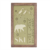 Ski Pass Plaque (Set of 3) 11.25"L x 20.75"H Wood