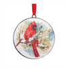 Cardinal and Pine Ornament (Set of 12) 5.75”H Iron