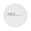 Stoneware Three French Hens Holiday Plate (Set of 4)