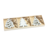Tree Ornament (Set of 9) 3”H Wood