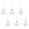 Pine Cone Ball Ornament (Set of 6) 3”D Porcelain