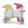 Gnome w/Scooter and Wheelbarrow (Set of 4) 5”H Resin
