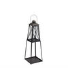 Lantern (Set of 2) 10.75"L x 33"H, 12.25"L x 41"H Iron/Glass