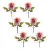 Dahlia Stem (Set of 6) 16”H Polyester