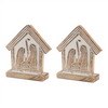 Holy Family (Set of 2) 6.5"L X 7.25"H MDF