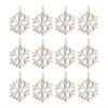 Snowflake Ornament (Set of 12) 4”H MDF