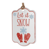 Tag Ornament (Set of 12) 5.5"L x 8.5"H Iron