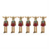 Moose Ornament (Set of 6) 9”H Wood