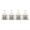 Gazebo Ornament (Set of 4) 5.5”H Resin