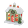 LED House (Set of 2) 5.75"H, 6"H Resin 2 AA Batteries, Not Included