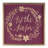 Merry Christmas and Tis The Season Frame (Set of 2) 15.75”SQ MDF/Paper