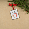Snowman and Deer Ornament (Set of 12) 5.25”H Iron