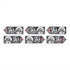 Ski Lift and Lodge Arrow Sign (Set of 6) 11.75"L x 4.75"H Tin