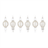 Drop Ornament (Set of 6) 7.25”H Glass