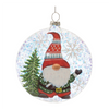 Gnome Ball Ornament (Set of 12) 4”D Glass
