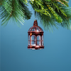 Lantern Ornament (Set of 6) 5.5”H Glass
