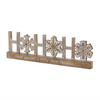 Ho Ho Ho Sign (Set of 2) 14.75"L x 4.25"H Resin
