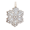 Snowflake Ornament (Set of 3) 4.75”H Resin