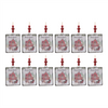 Ornament (Set of 12) 6.25”H Metal