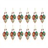 Triple Reflector Ornament (Set of 12) 10.5”H Glass