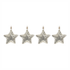 Star Ornament (Set of 4) 6.5”H Iron