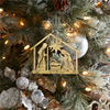 Holy Family Ornament (Set of 12) 4.25”H Metal