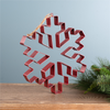 Snowflake Cookie Cutter Ornament (Set of 4) 10.5”H Metal