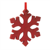 Snowflake Ornament (Set of 12) 7.75”H Wood