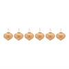 Ornament (Set of 6) 4”D Glass