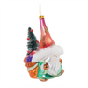 Gnome Ornament (Set of 6) 5.25”H Glass