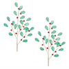 Holly Spray (Set of 2) 33”H Plastic