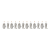 Mitten and Stocking Ornament (Set of 12) 3.25”H Glass