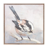 Bird Block (Set of 2) 10”SQ Wood/Canvas