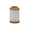 Lantern (Set of 2) 10.25”H Wood/Metal