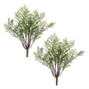 Fern Bush (Set of 2) 13”H Plastic
