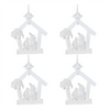 Nativity Ornament (Set of 4) 5”H Acrylic