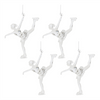 Ice Skater Ornament (Set of 4) 5.75”H Acrylic