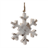 Snowflake Ornament (Set of 12) 4"H, 6"H Wood