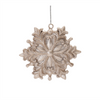 Ornate Champagne Snowflake Ornament (Set of 12)