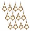 Tree Ornament (Set of 12) 6”H Aluminum