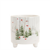 Winter Cardinal Forest Planter (Set of 2)