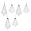 Ornament (Set of 6) 4.25"H, 5.75"H Glass
