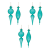 Ornament (Set of 6) 9"H, 9.5"H Glass