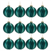 Ball Ornament (Set of 12) 3”D Glass